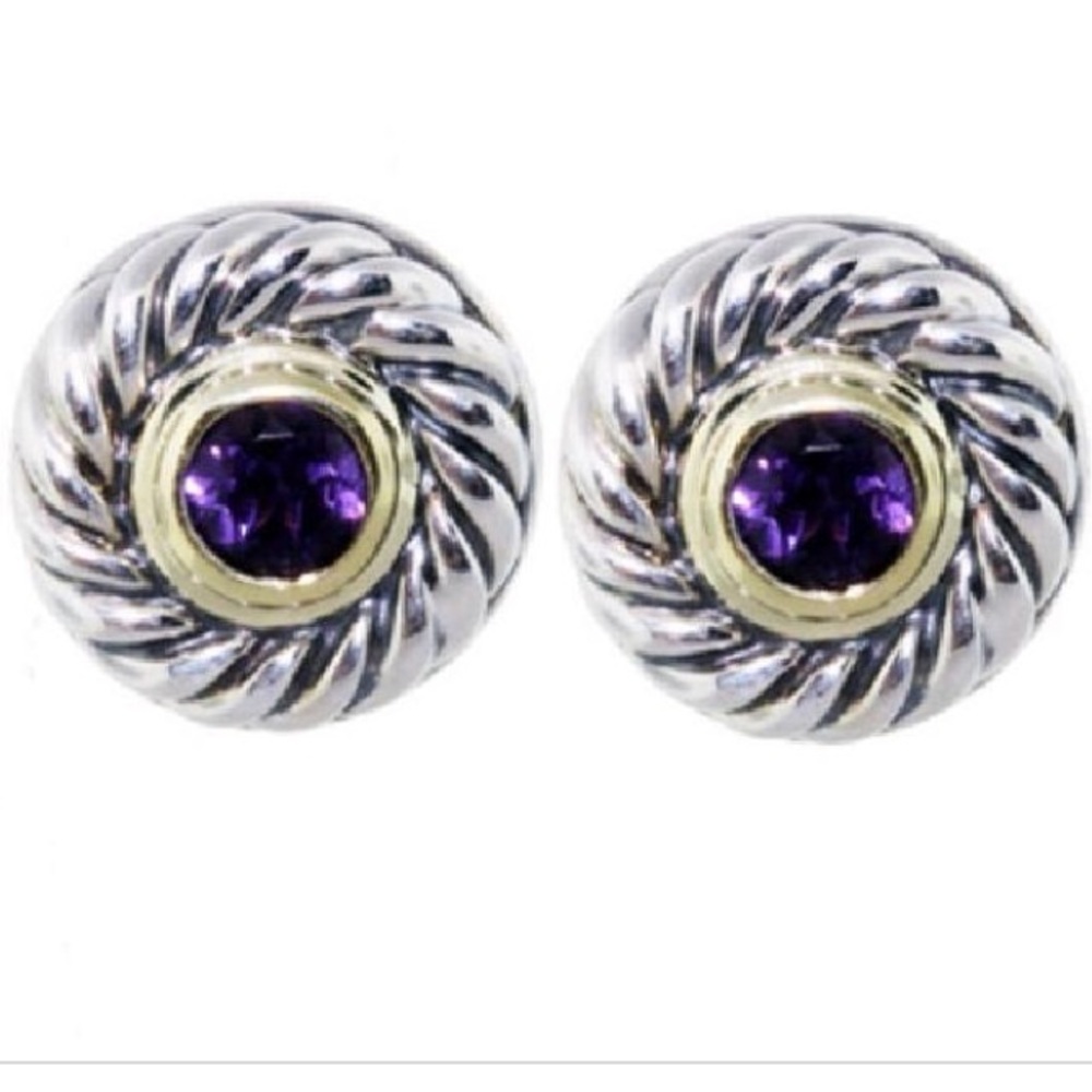 David Yurman Earrings Amethyst
